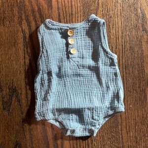 Baby boy blue romper. Never worn